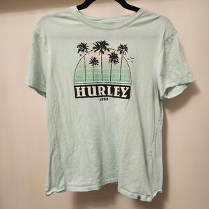 Hurley Mint Green Palm Graphic Tee